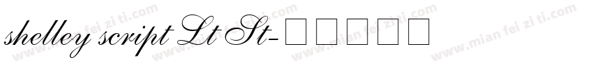 shelley script Lt St字体转换